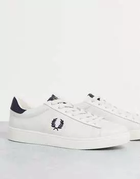 Белые кожаные кроссовки Fred Perry Spencer