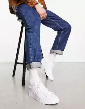Белые кожаные кроссовки Fred Perry Spencer
