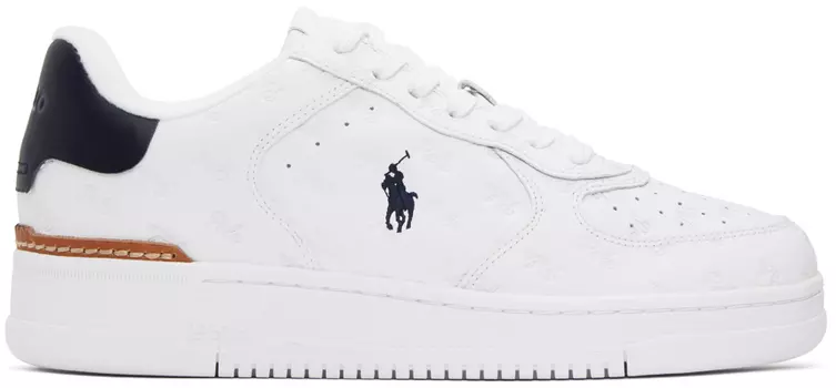 Белые кожаные кроссовки Polo Ralph Lauren Court