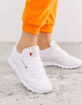 Белые кожаные кроссовки Reebok Classic