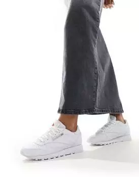 Белые кожаные кроссовки Reebok Classic
