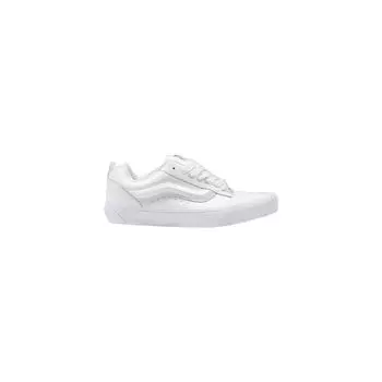 Белые кожаные кроссовки Vans