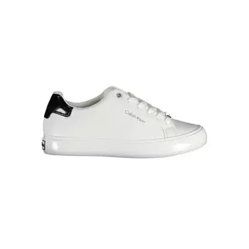 Белые кожаные женские кроссовки Calvin Klein