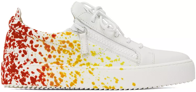 Белые кроссовки Frankie Giuseppe Zanotti