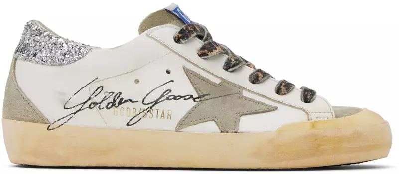Белые кроссовки Golden Goose Super-Star