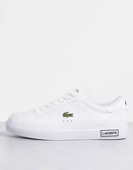 Белые кроссовки Lacoste Powercourt