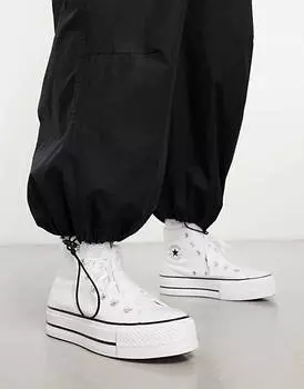 Белые кроссовки на платформе Converse Chuck Taylor Lift Hi