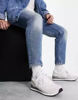 Кроссовки New Balance 574, белый/серый