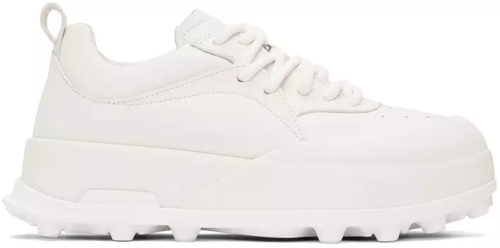 Белые кроссовки Orb Jil Sander