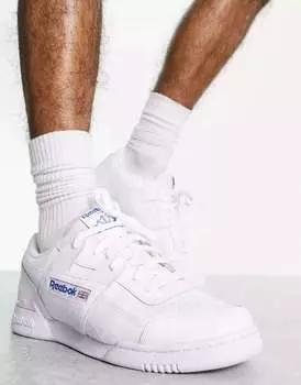 Белые кроссовки Reebok Workout Plus