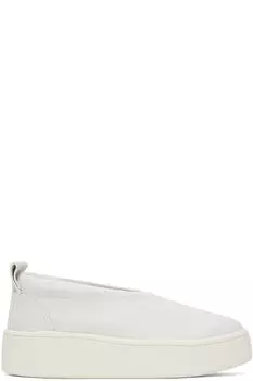 Белые кроссовки Slip On Jil Sander