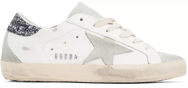 Белые кроссовки Super-Star Golden Goose