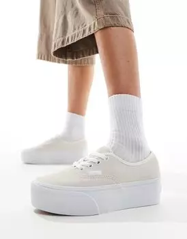 Белые кроссовки Vans Authentic Stackform