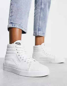 Белые кроссовки Vans SK8-Hi