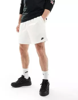Белые махровые шорты Nike Club