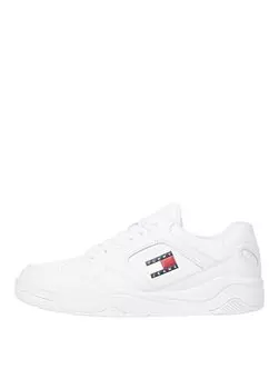 Белые мужские кожаные кроссовки TJM LEATHER OUTSOLE COLOR Tommy Hilfiger, белый