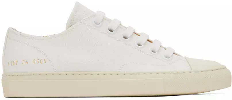 Белые низкие кеды Tournament Common Projects