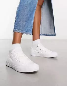Белые однотонные кроссовки Converse Chuck Taylor All Star Ox