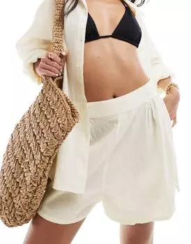 Белые пляжные шорты ASOS DESIGN Kayla