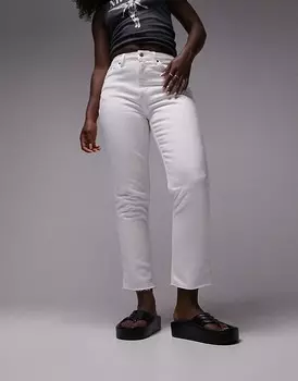 Белые прямые джинсы Topshop Hourglass