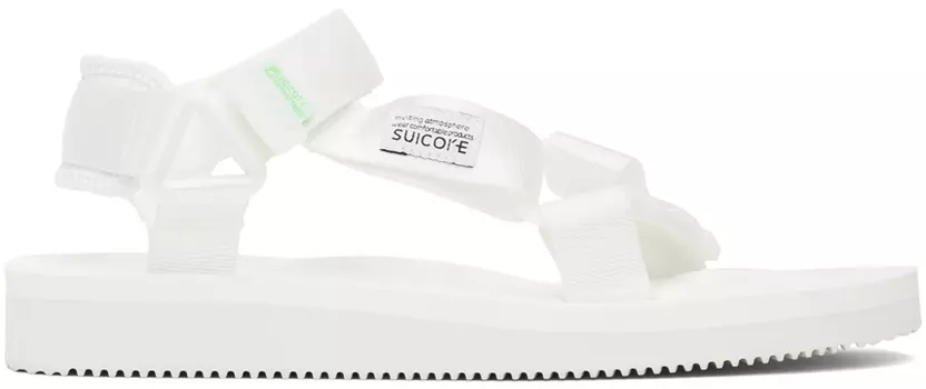Белые сандалии DEPA-Cab Suicoke