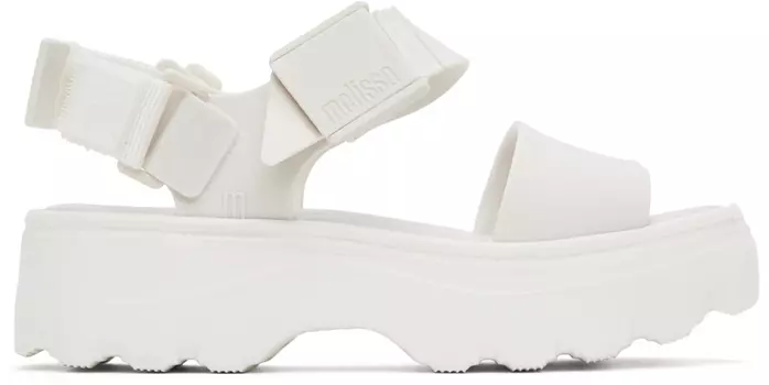 Белые сандалии с открытым носком Melissa