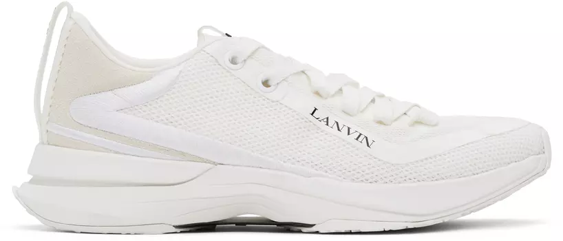 Белые сетчатые кроссовки LI Lanvin, белый/белый