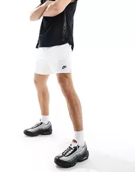 Белые сетчатые шорты Nike Club