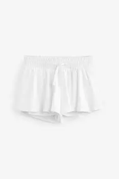 Белые шорты Abercrombie & Fitch, белый