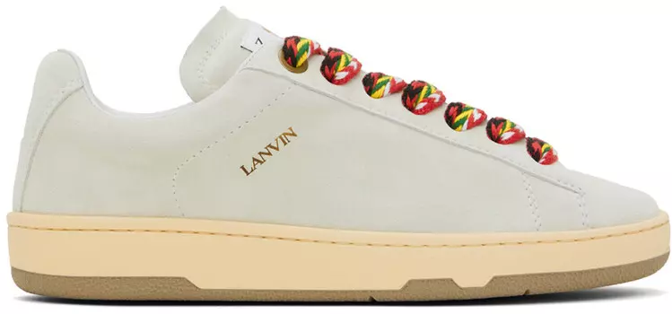 Белые замшевые кроссовки Curb Lite Lanvin