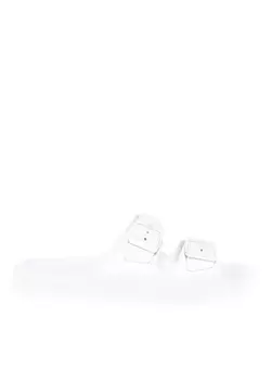 Белые женские пляжные тапочки T-Box
