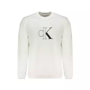 Белый хлопковый свитер Calvin Klein