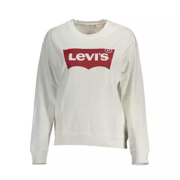 Белый хлопковый свитер Levis