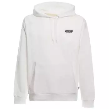 Белый хлопковый свитер Moschino