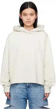 Белый худи с цифрами Maison Margiela
