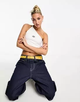Белый курортный топ на одно плечо Dickies oak Grove эксклюзивно для asos