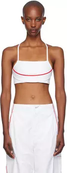 Белый спортивный бюстгальтер Nike Edition NRG JACQUEMUS