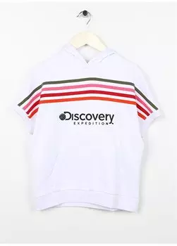 Белый свитшот для девочек с принтом SHINE GIRL Discovery Expedition, белый