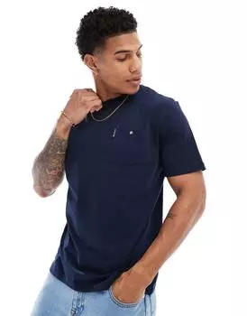 Бен Шерман – темно-синяя футболка с карманом Ben Sherman
