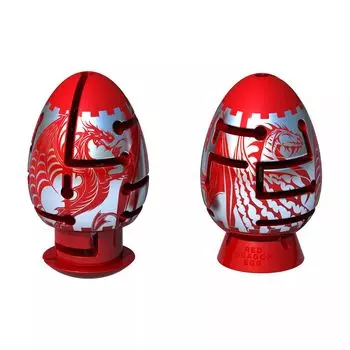 BePuzzled Smart Egg, 2-слойная сложная головоломка-лабиринт с красным драконом BePuzzled