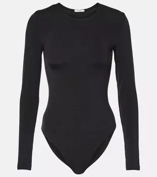 Берлинский джерси боди Wolford, черный