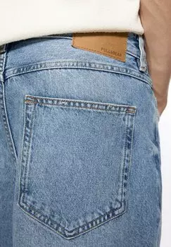 БЕРМУДА Standard PULL&BEAR, Джинсовые шорты синий деним