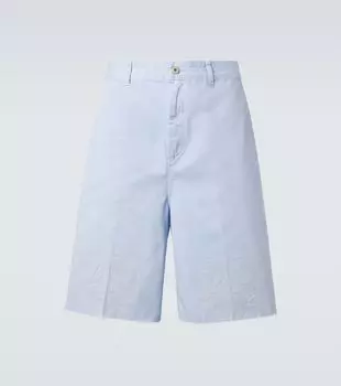 Бермуды из хлопкового твила Paula's Ibiza с анаграммой Loewe, Sky Blue