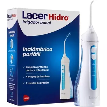 Беспроводной портативный ирригатор полости рта Lacer HIDRO с быстрой и эффективной очисткой межзубных промежутков 4 режима чистки 7 уровней давления Эргономичный и компактный дизайн