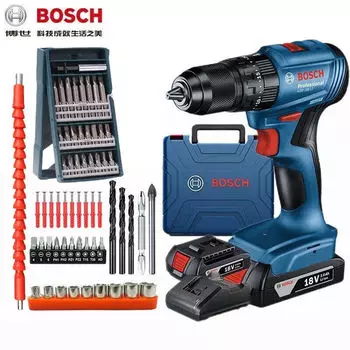 Дрель электрическая Bosch GSB 185-Li + сверла, насадки