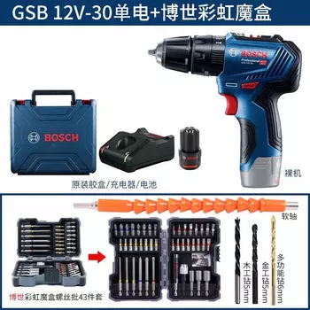 Дрель аккумуляторная GSB12V-30 + набор насадок
