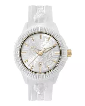 Бесстрашные силиконовые часы PLEIN SPORT, цвет white/white/silver