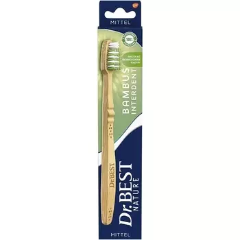 Best Nature Бамбуковая межзубная зубная щетка среднего размера, Dr.Best