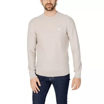 Бежевая хлопковая футболка Hugo Boss