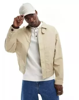 Бежевая куртка Harrington Jack & Jones